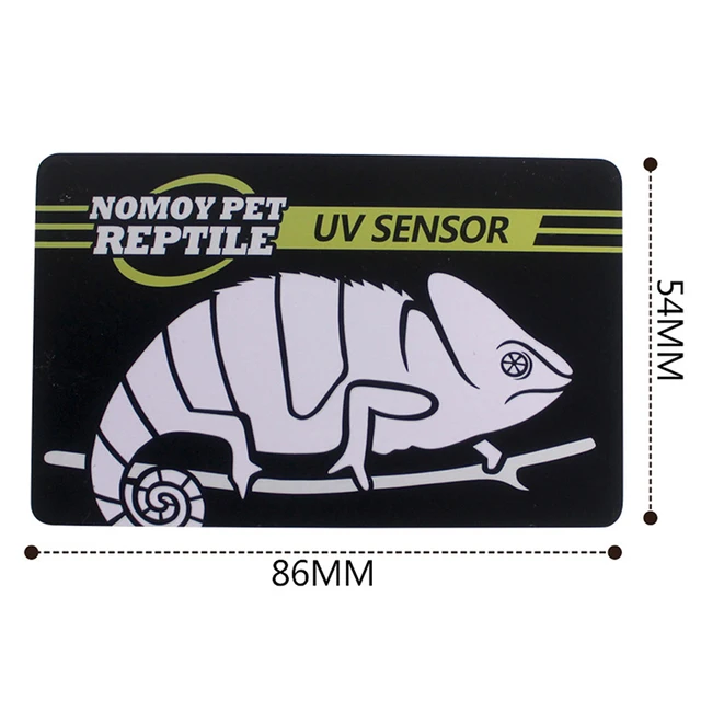 1 Sheet 8.6x5.4cm Reptile UVB Light Lamp Bulb Test Card UV Tests Paper Tester Meter Pet Supplies Turtle Ultraviolet Test Tool 6