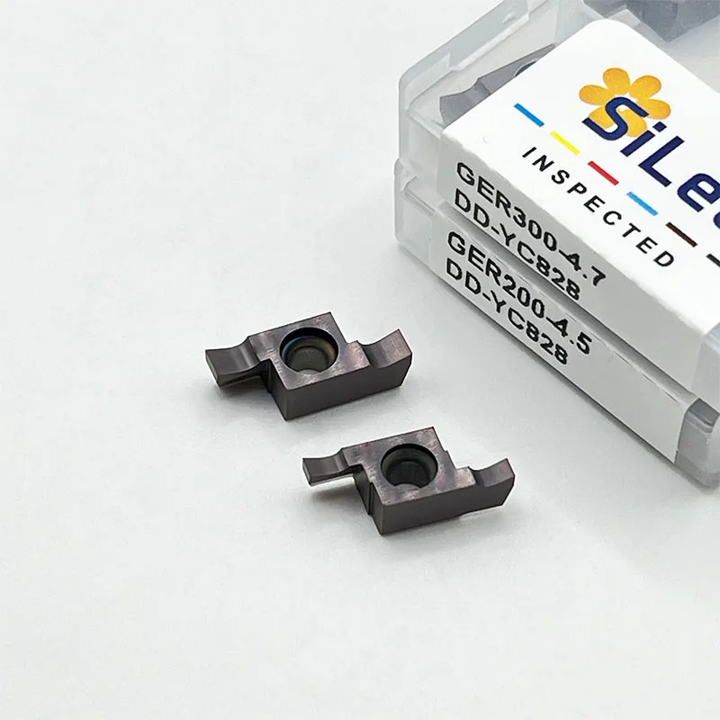 

10pcs GER100 GER150 GER200 GER250 GER300 A B C D Inside Groove Carbide Turning Inserts Blade Suit for Grooving SIGER bars