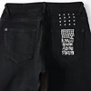 24FW KSUBI High Street Stretch Slim Jeans Fall American Fashion Streetwear Men Women Hip Hop Cross Embroidery Black Denim Pants 4