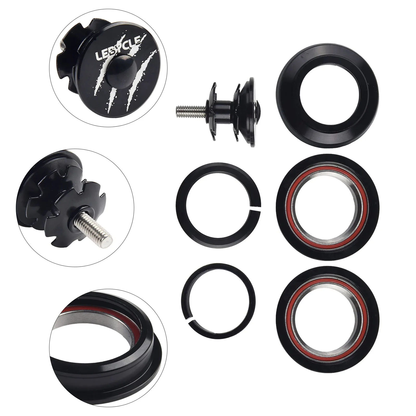 

Accessories Headset Tube ZTTO Apered Bearing CNC Fork 4252ST 44-44mm Bicycle Bicycle Bike MTB Parts Replacement