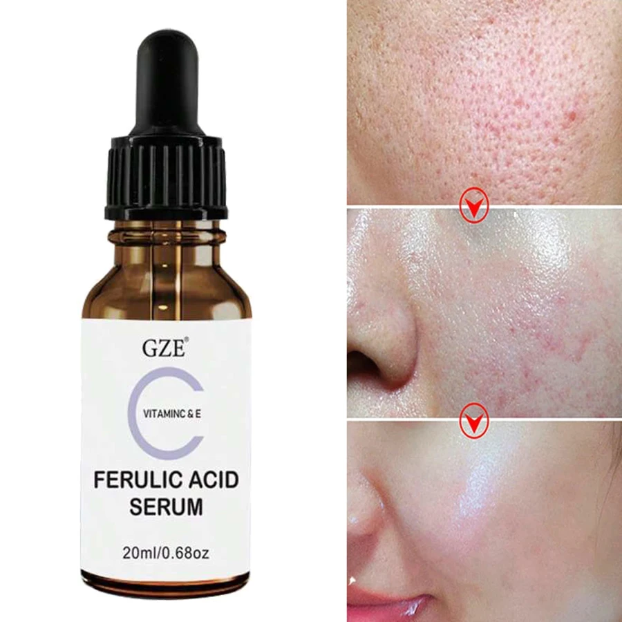 GZE Ferulic Facial Serum with Vitamin C, Vitamin E, & Absorbic Acid - Make you looks Younger, Skin Brightening Face Essence