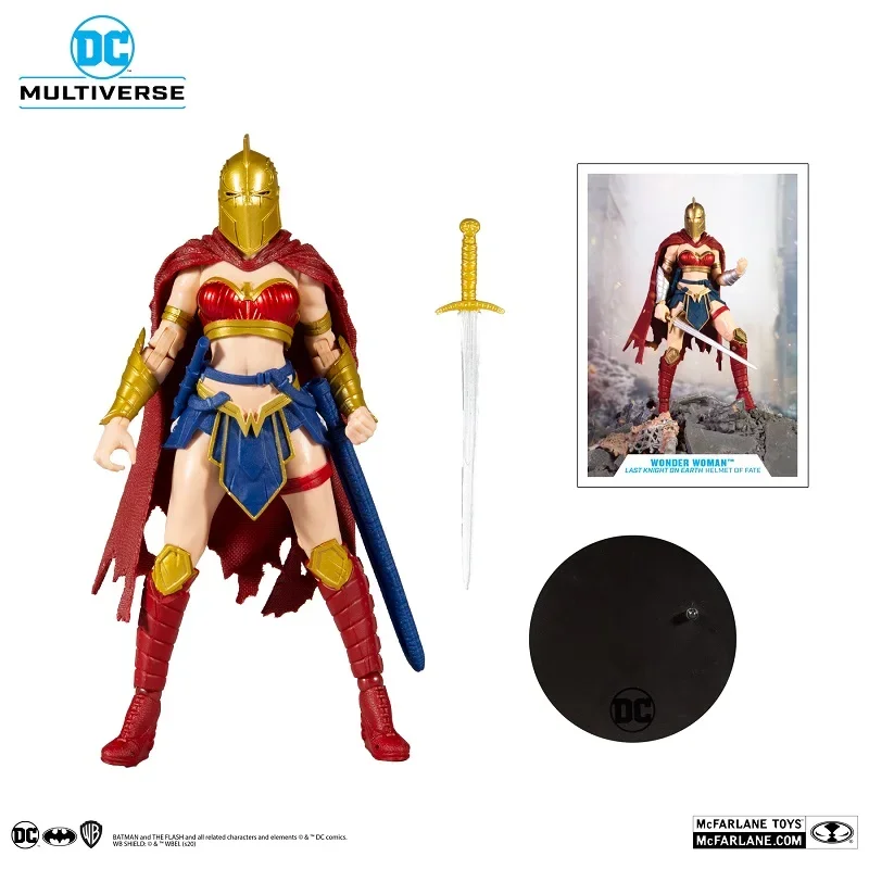 

Экшн-фигурка DC McFarlane чудо-женщина, модель куклы 17 см, ПВХ коллекционные игрушки, настольные украшения, праздничные подарки, судьба, шлем