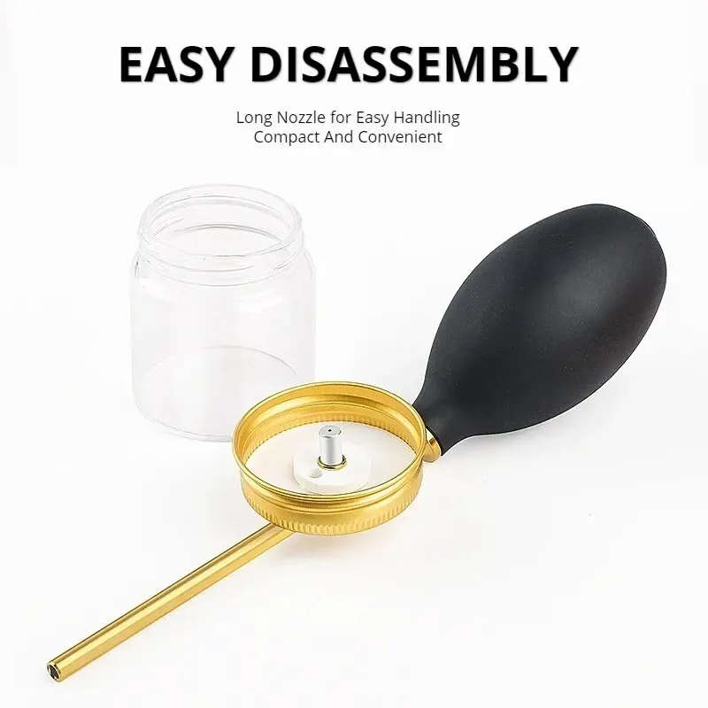 Refillable Hair Fiber and Talc Powder Applicator
