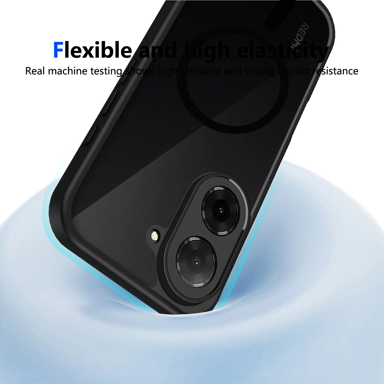 Matte Transparent Magnetic Wireless Charging Shockproof Case with Magsafe Compatibility