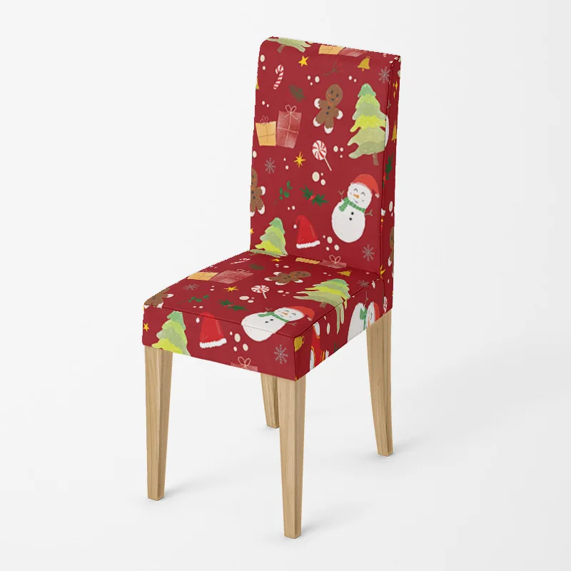 Home chair Covers kitchen adjustable dining elastic fabric chairs cover wedding Desk stretch back restaurant Merry Christmas