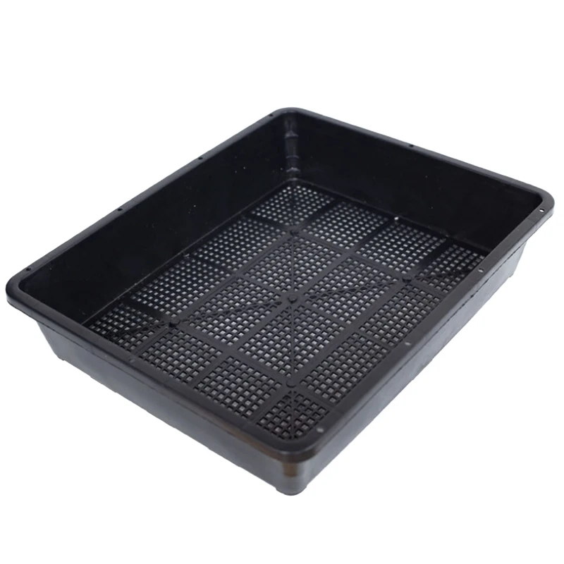 

Quality 5Pcs Seedling Tray Plant Grower Dish Seedling Basin Thickening Seedling Tray For Agriculture Garden Home Balcony 37X30cm