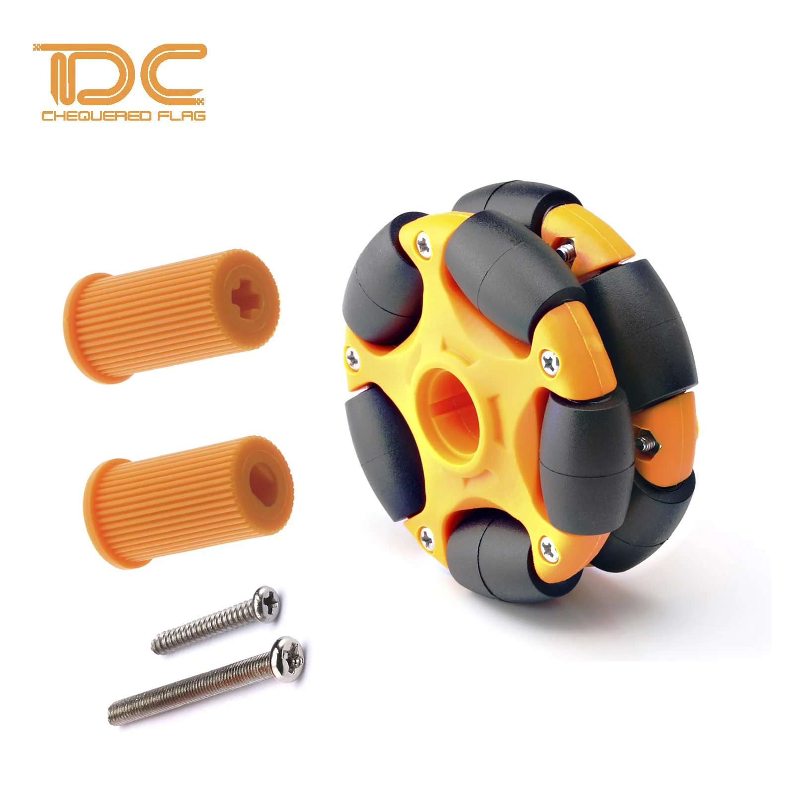 4PCS 58mm Nylon Omni-Directional Wheel 20KG Load for TT Motor
