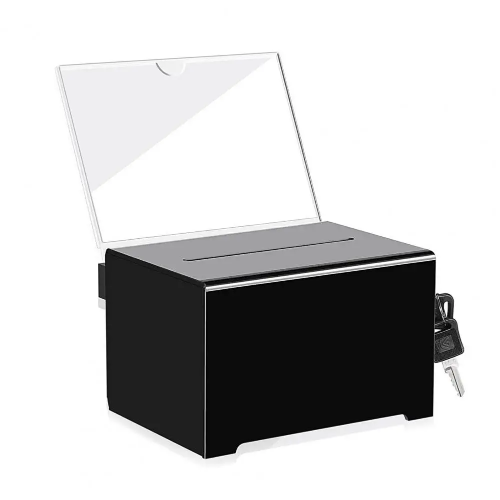

Storage Box Durable Acrylic Donation Box High Capacity Lightweight Impact-resistant Ideal for Schools Voting Suggestions
