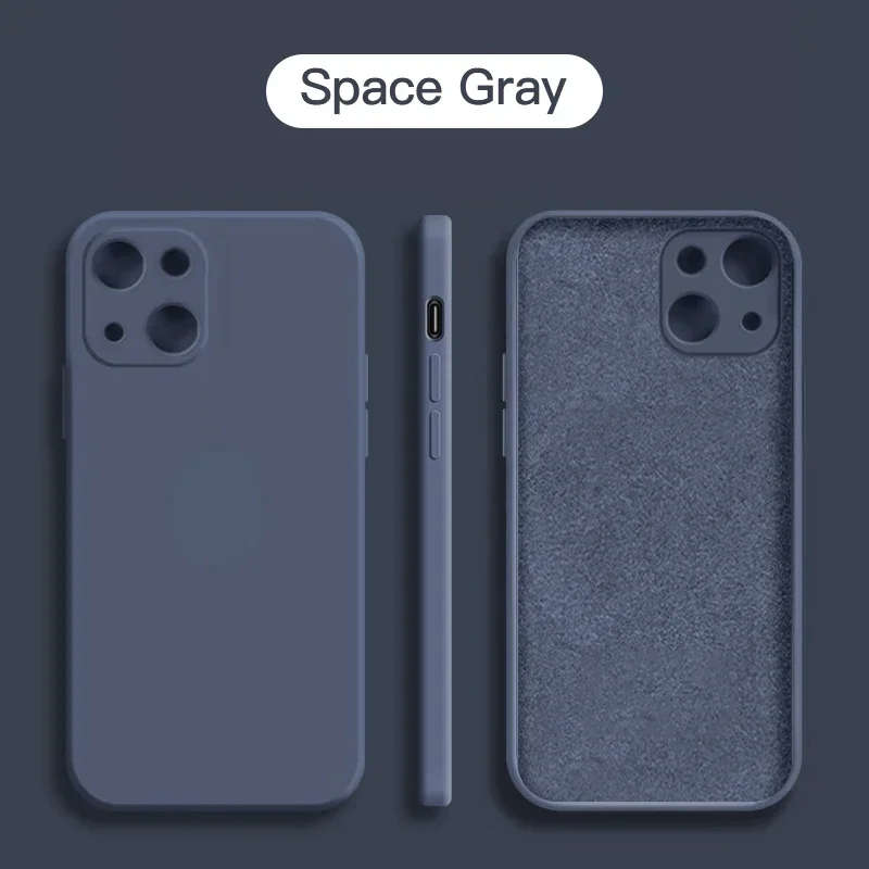 Premium Shockproof Liquid Silicone Phone Case - Durable Back Cover Protection