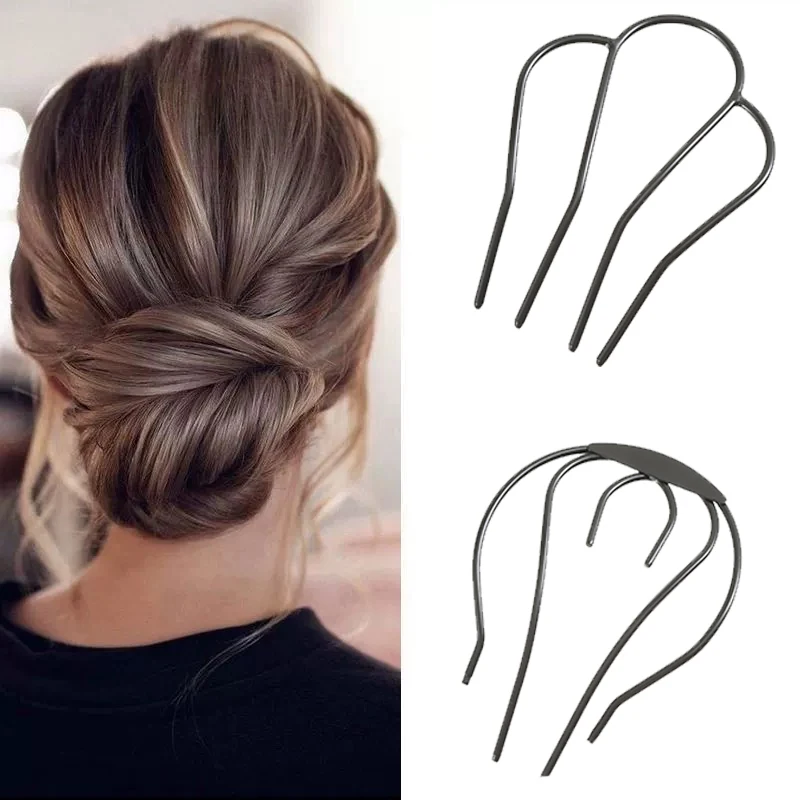 Black Magic Hairpin DIY Hair Braider Tool Twist Bun Barrette Hair Clips for Women Fashion Braid Hair Styling Accessories