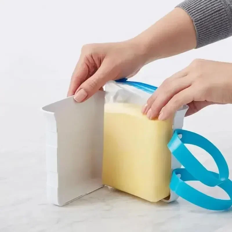 Freezer Food Block Maker 6 Cup Vertical Up Freezer Food Meal Prepare Bag Storage Soup For Easy Kitchen Ice Making Tool