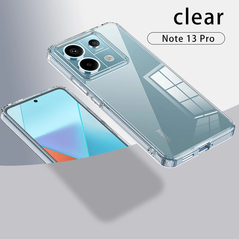 thumbnail image 1 of Original Transparent Magsafe Magnetic Case For Redmi Note 13 Pro Plus Case Shockproof Rugged Shield Case Redmi Note 13 Pro Cover, 1 of 5