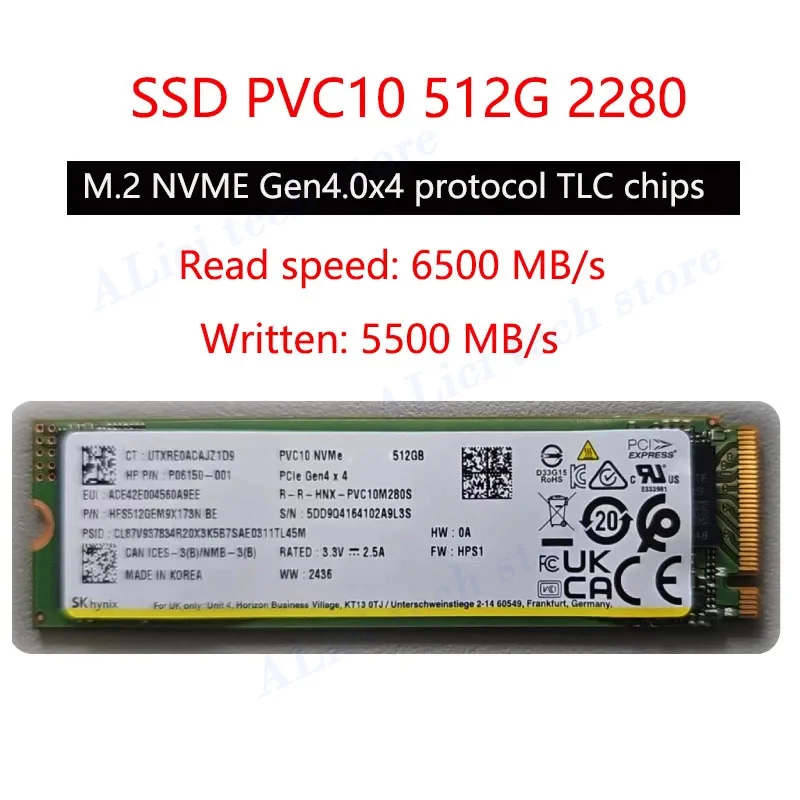 Original FOr Hynix PVC10/ PC811 512G/1T/2T M.2 2280 4.0 solid
