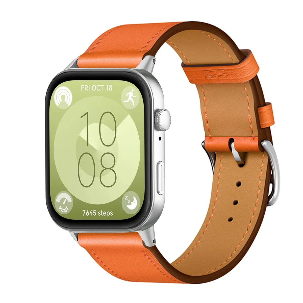 Premium PU Leather Sport Wristband Bracelet - Universal Smartwatch Replacement Strap
