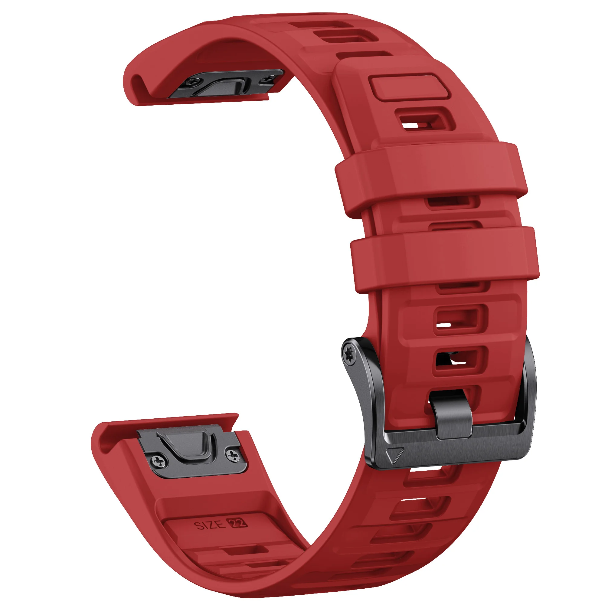 Two-Tone Silicone Strap - QuickFit 26mm/22mm Watch Band Accessories