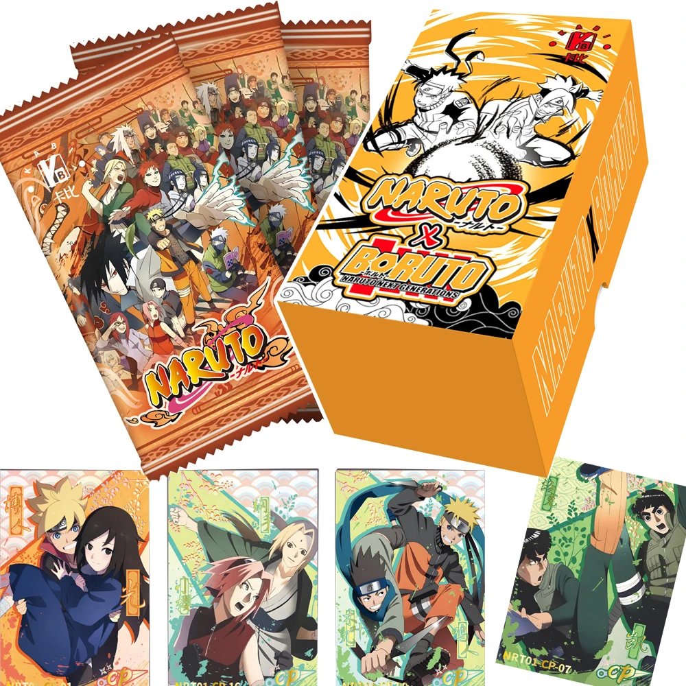 Genuine Original Naruto Card Game Collection Anime Hot Blood Adventure Travel Role Ink Acquerello Pattern Card Regalo Per Bambini