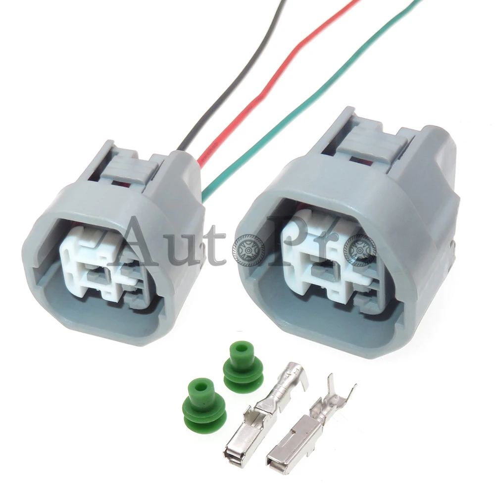 

1 Set 3 Hole 90980-10919 AC Assembly Automotive Wire Connector Assembly Auto Sealed Socket Car Wiring Terminal Waterproof Plug