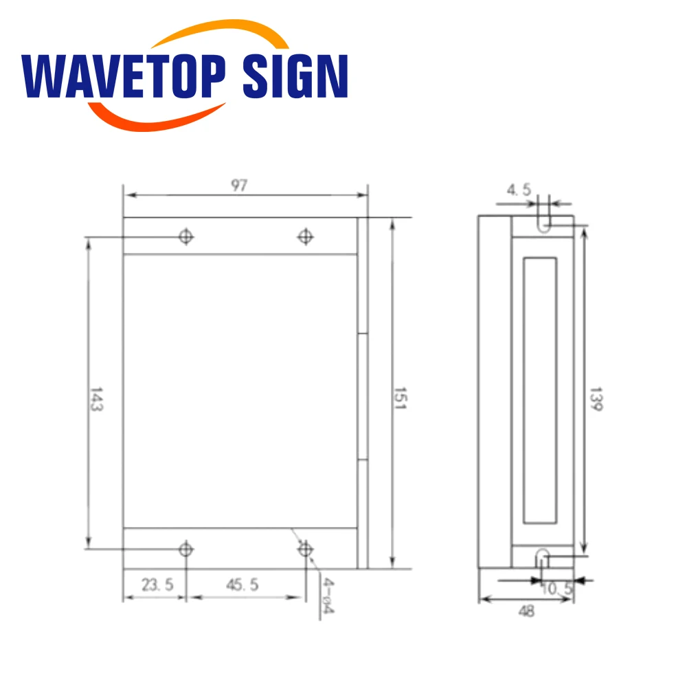 WaveTopSign Leadshine 2상 HBS86H 하이브리드 스텝-서보 드라이버 20-70VAC / 30-100VDC Co2 레이저 절단 조각기용
