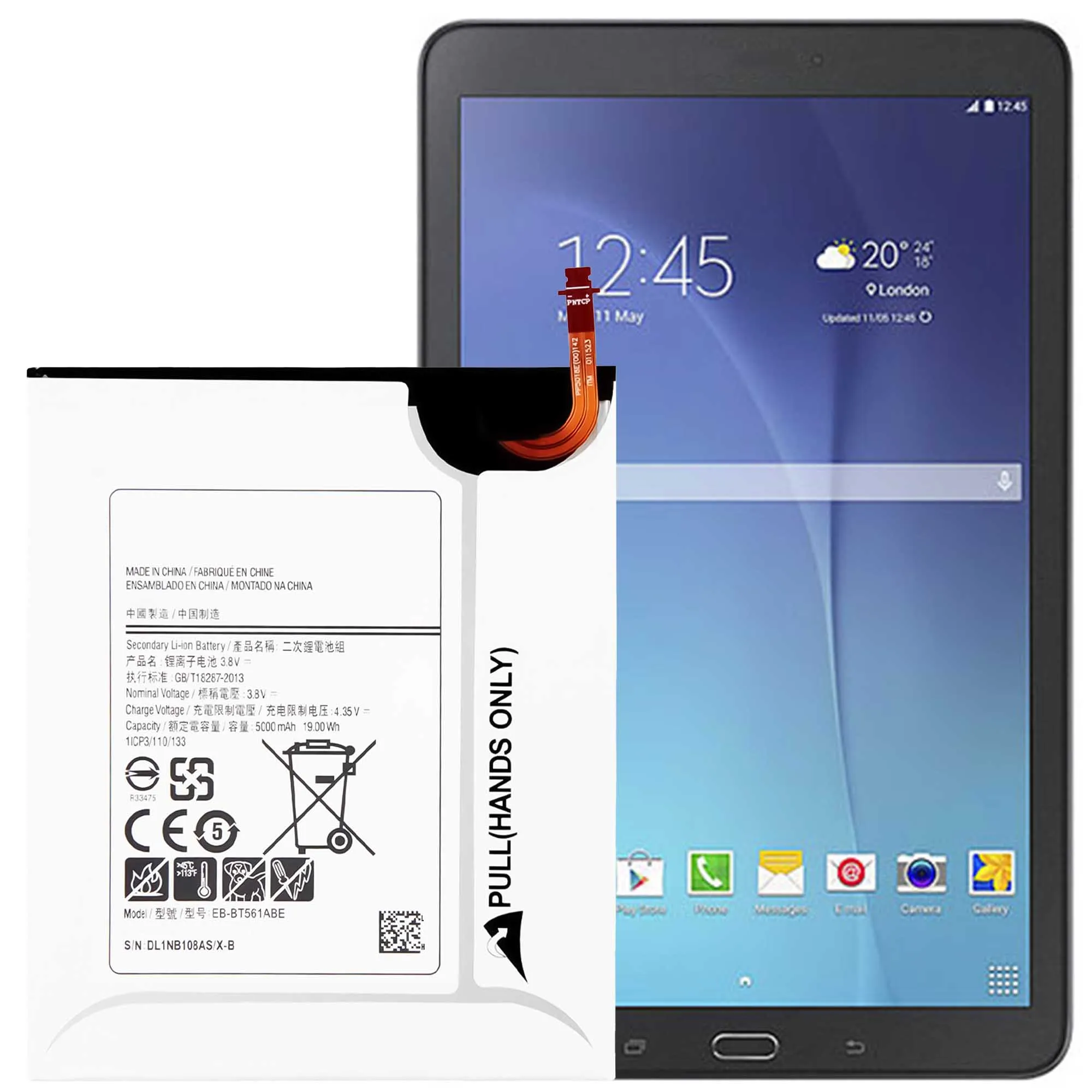 EB-BT561ABE Battery For Samsung GALAXY Tab E T560 T561 SM-T560 Repair Part high capacity Capacity TABLET Batteries Bateria