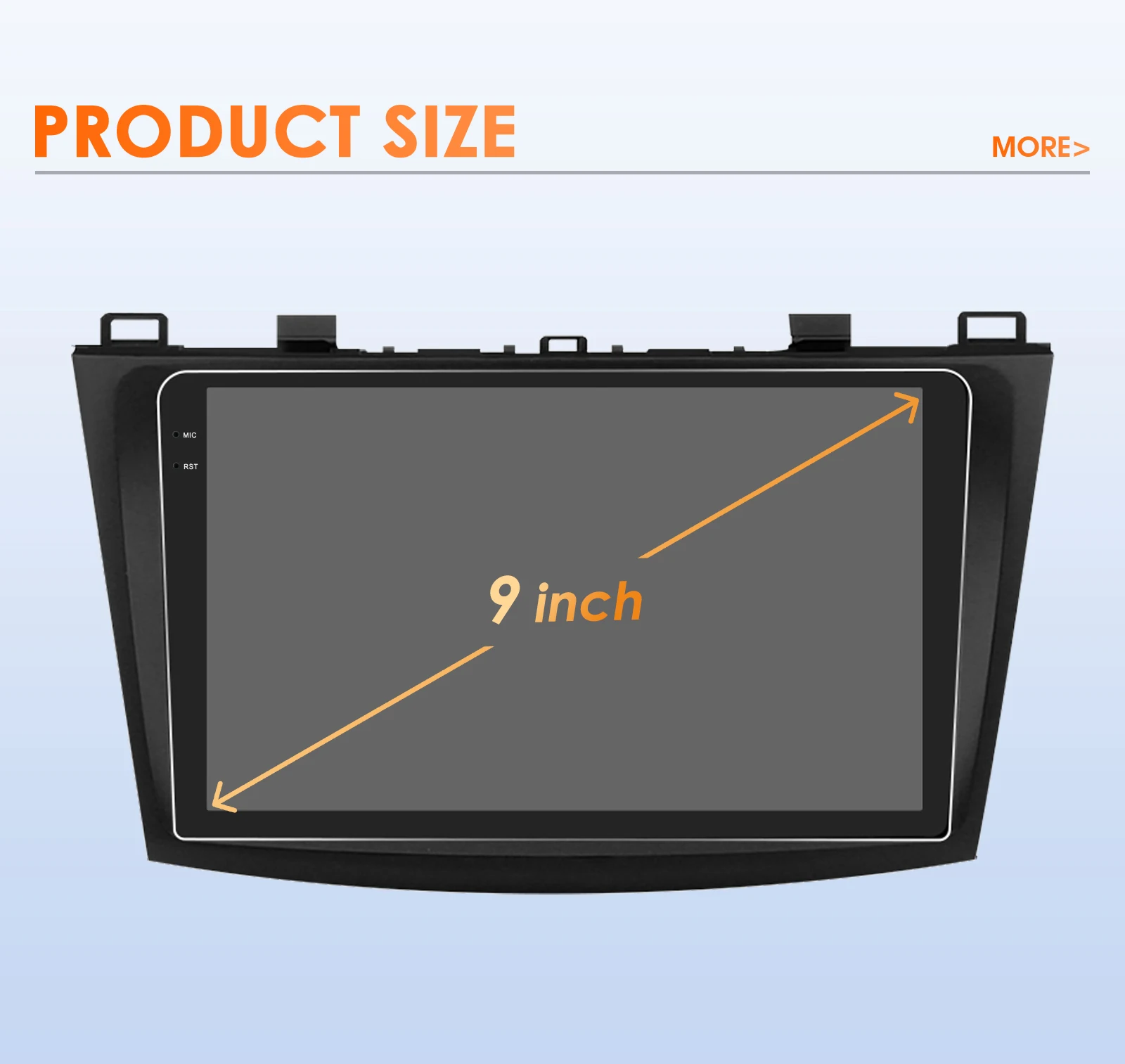 OSSURET - Unidad Principal para Auto Android 14 de 9 Pulgadas, Conexión Rápida, para Mazda 3 2010-2013, con Qualcomm Snapdragon 6115 Octa Core, CarPlay Inalámbrico, Android Auto, Bluetooth, Manos Libres, Estéreo, Mirror Link, DSP, CANBUS, GPS, Navegación, Autoradio, Sistema Inteligente para Auto 6