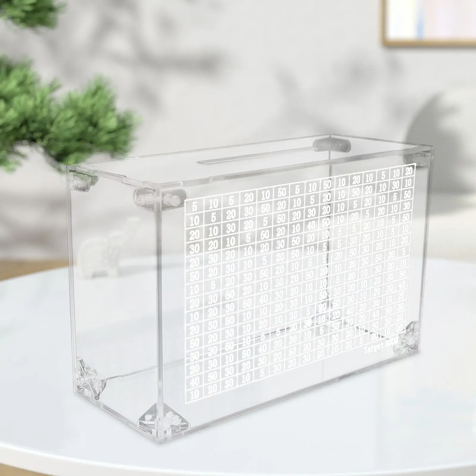 투명 돼지 저금통 테이블 센터피스 선물, 탁상 장식, 저축 은행, 사무실 집 침실 거실 어린이