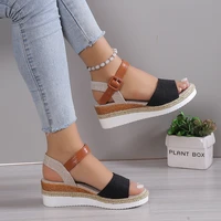 Summer Woman Sandals Shoes Soft Shoes Woman Elegant Sandals Woman Wedge Ladies Shoes Party Footwear Female Women Sandal - Image 5