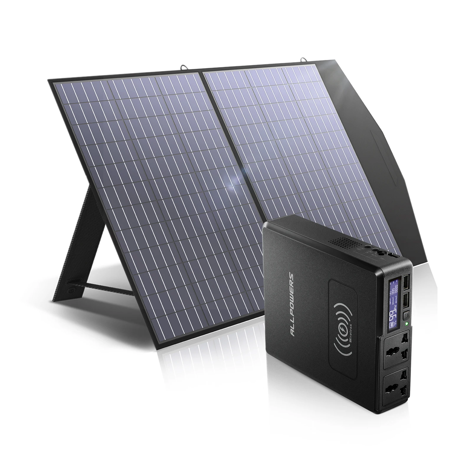 ALLPOWERS Solar Powerbank 41600mAh Home Backup,Outdoor Emergency Power 200W Powerstation Mit Solarpanel 60/100W For Tablet Phone fast charging power bank Power Bank