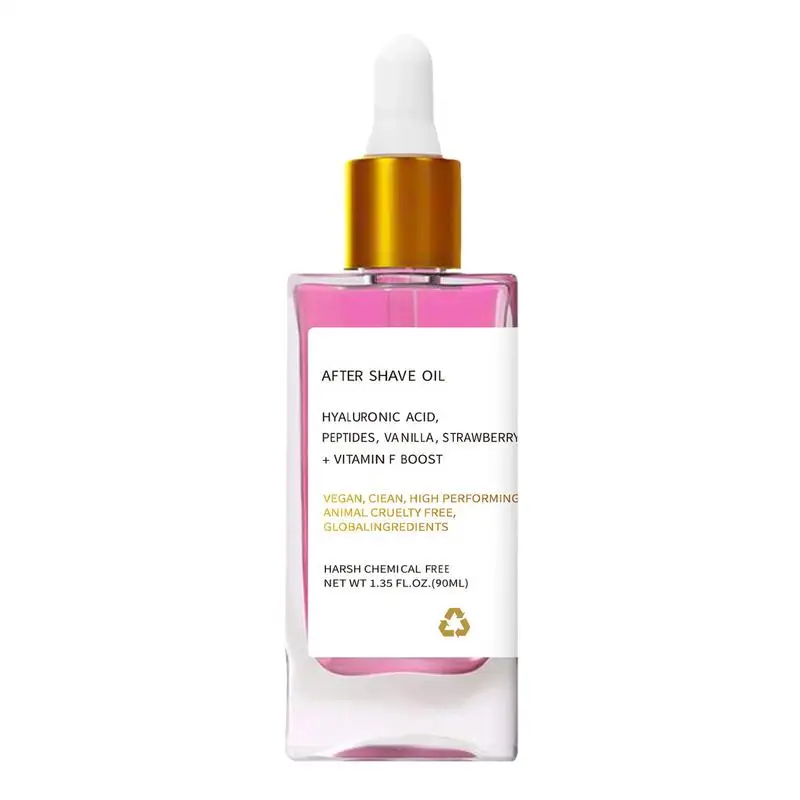 After Shave Oil 90ml Smooth Skin Aftershave Oil Strawberry Vanilla Beard Removal Soothing Product Prevent Ingrown Hairs