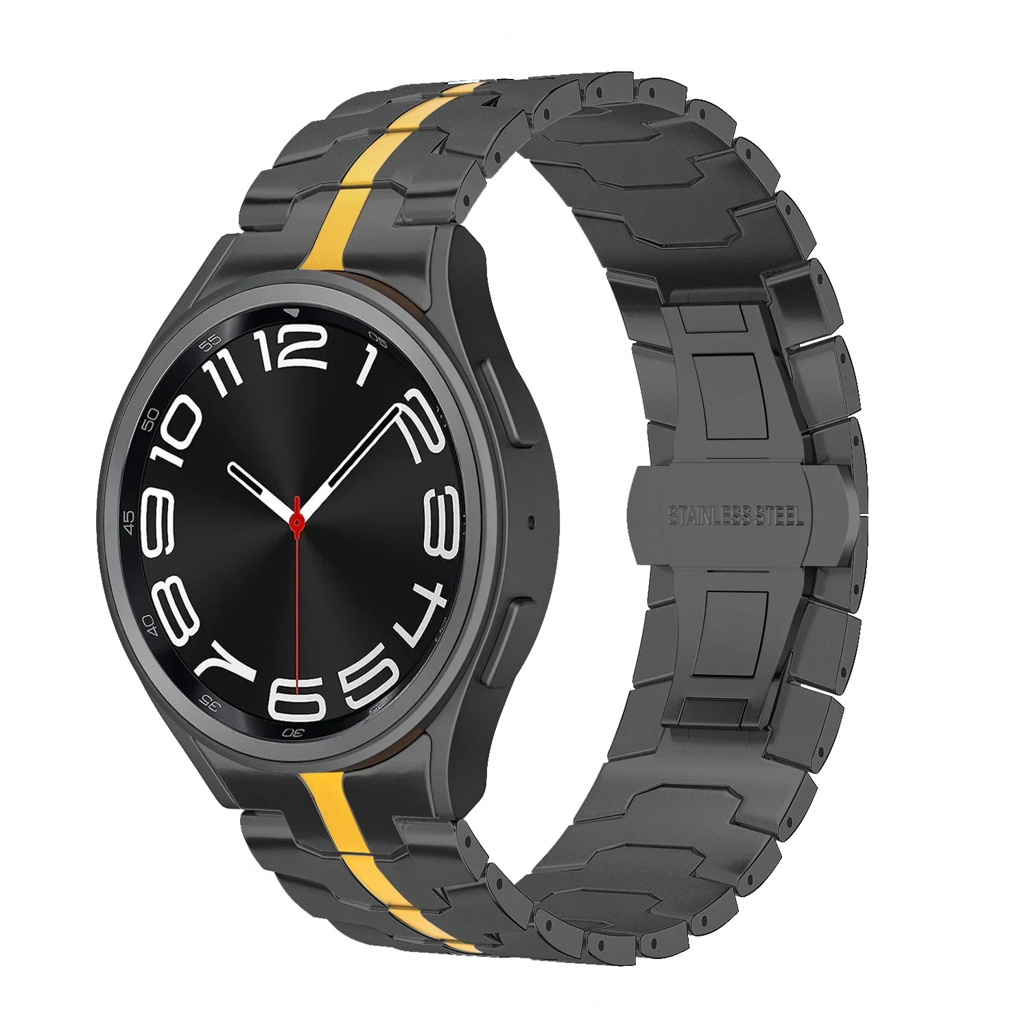 Titanium Color Stainless Steel No-Gaps Bracelet