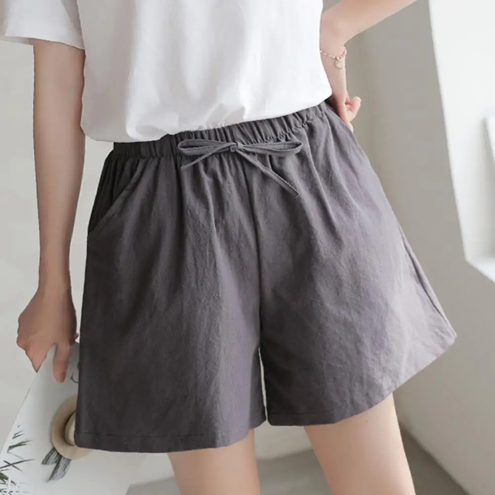 

2024 Summer Cotton Linen Shorts Women High Waist Oversize Shorts Short Pants Women Fashion Casual Sports Shorts Female S-2XL