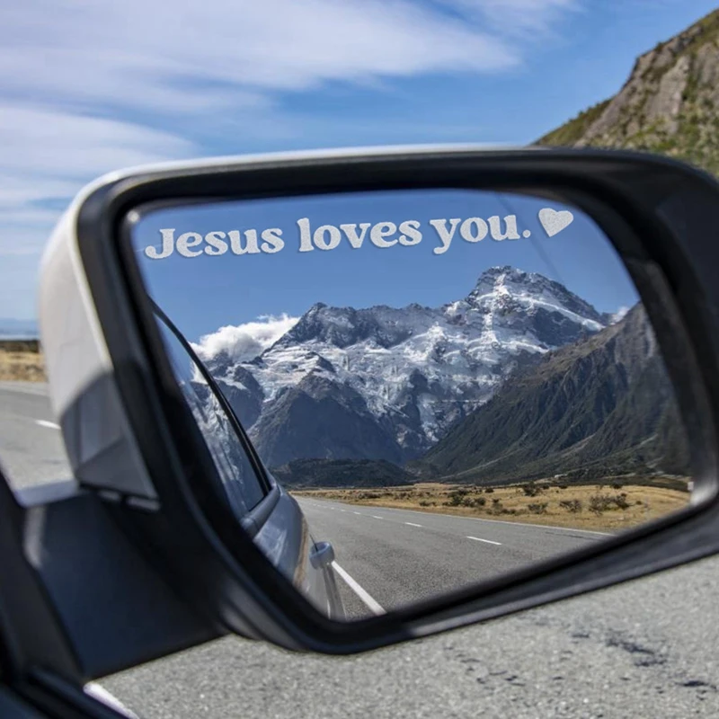 1pcs Car Vanity Mirror Stickers You are Enough Love You Number Rearview Mirror Decal Sticker Waterproof Good Cups Bowls Sticker