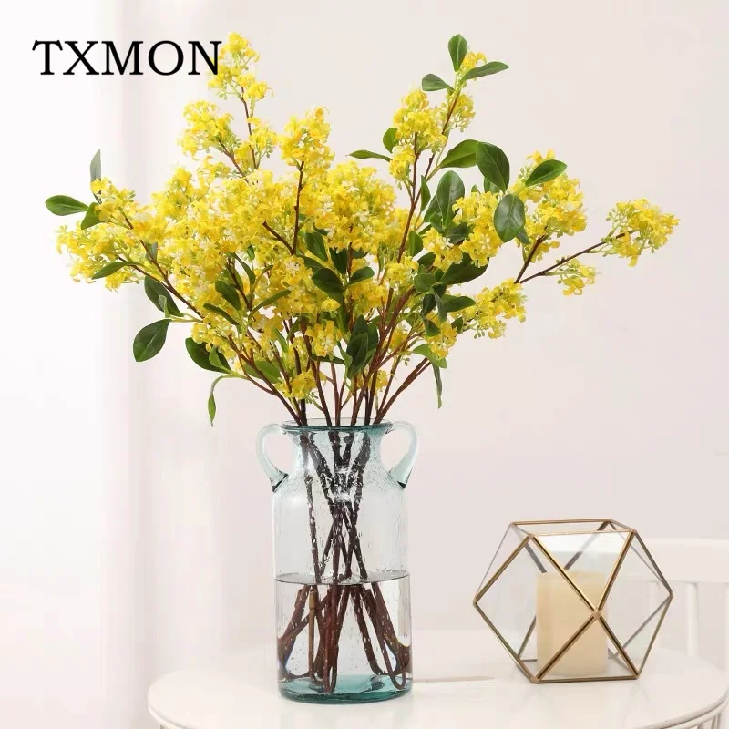White Osmanthus Flowers Branch Wedding Floral Arrangement Ornaments white-osmanthus-flowers-branch-wedding-floral-arrangement-ornaments