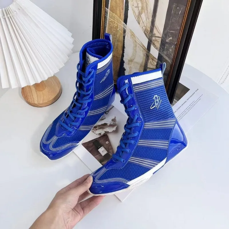 Classic Brand Competition Sport Men Fighting Shoe Top Quality Wearable Gym Training Shoe Comfortable Anti Slip Wrestling Boots