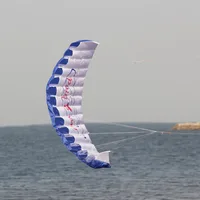 Professional Double Power Stunt Kite Dual Line 30 Meters Line 1.4m Parachute Kite Soft Flying Toy Sport Beach Kite Friend Games 2