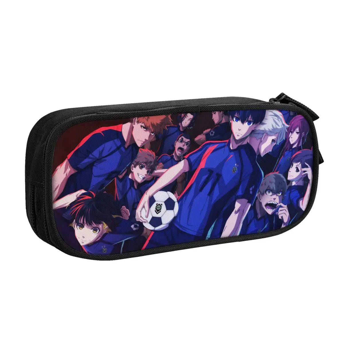Anime Blue Lock Large Zippered Pencil Case