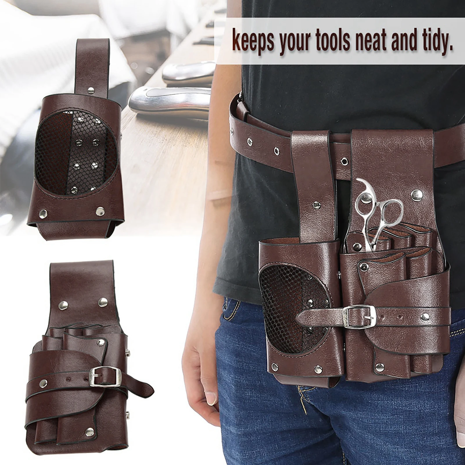 Hairdressing Barbers Bag Scissor Comb Bag Case Waist Pack Pouch Holder