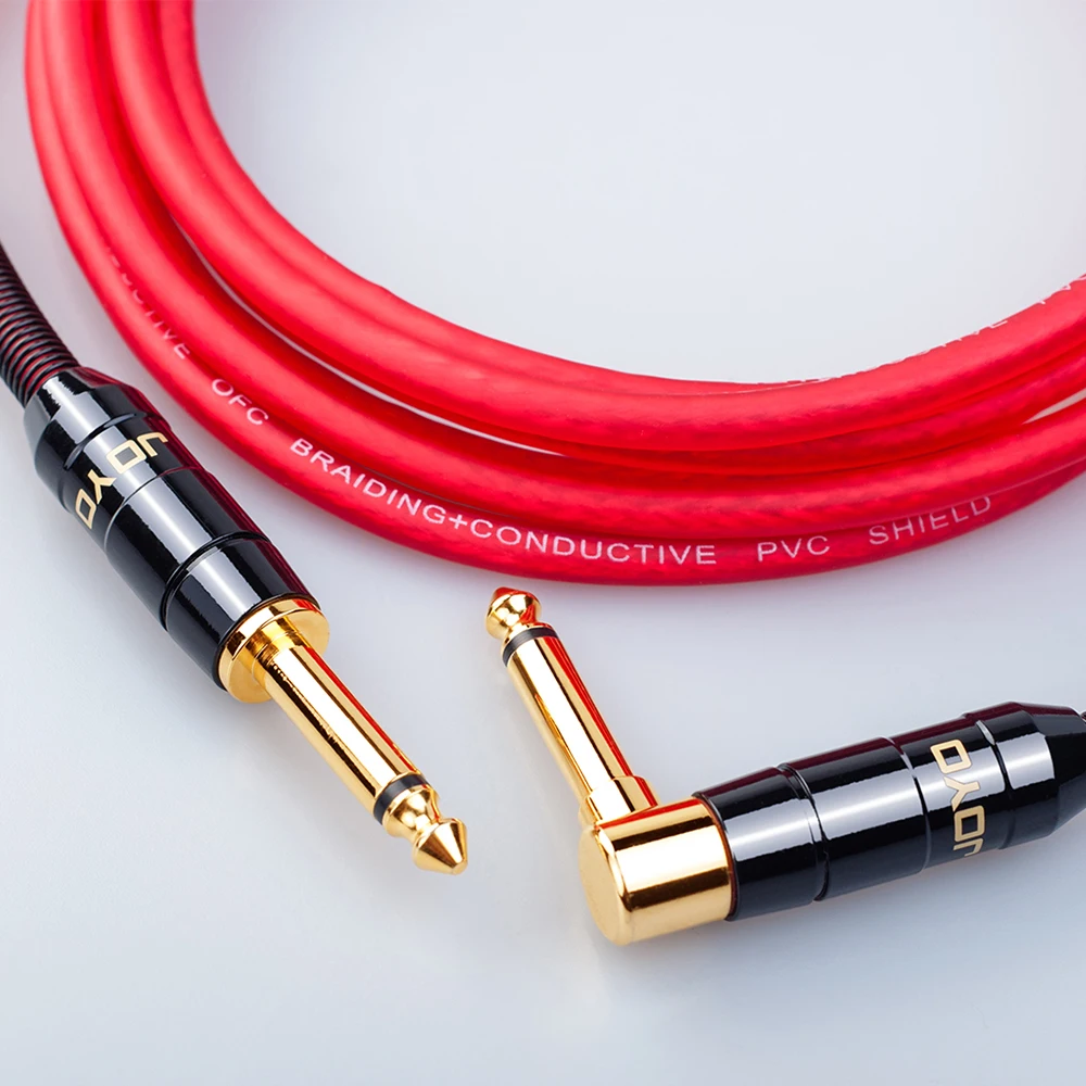CM-21/22 Guitar Audio Cable Low Nosie 6M Cable with 6.35mm Straight/Right Angel