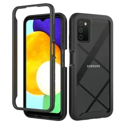 Shockproof Crystal Hybrid Armor Phone Case for Samsung A16(5G)(4G) (Black)