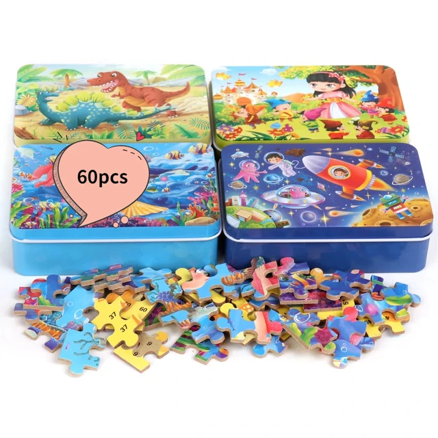 Jigsaw Puzzles Tray Wooden Puzzle Storage Tool Toys For Children Pazzle  Game Accessories Storage Toys - AliExpress