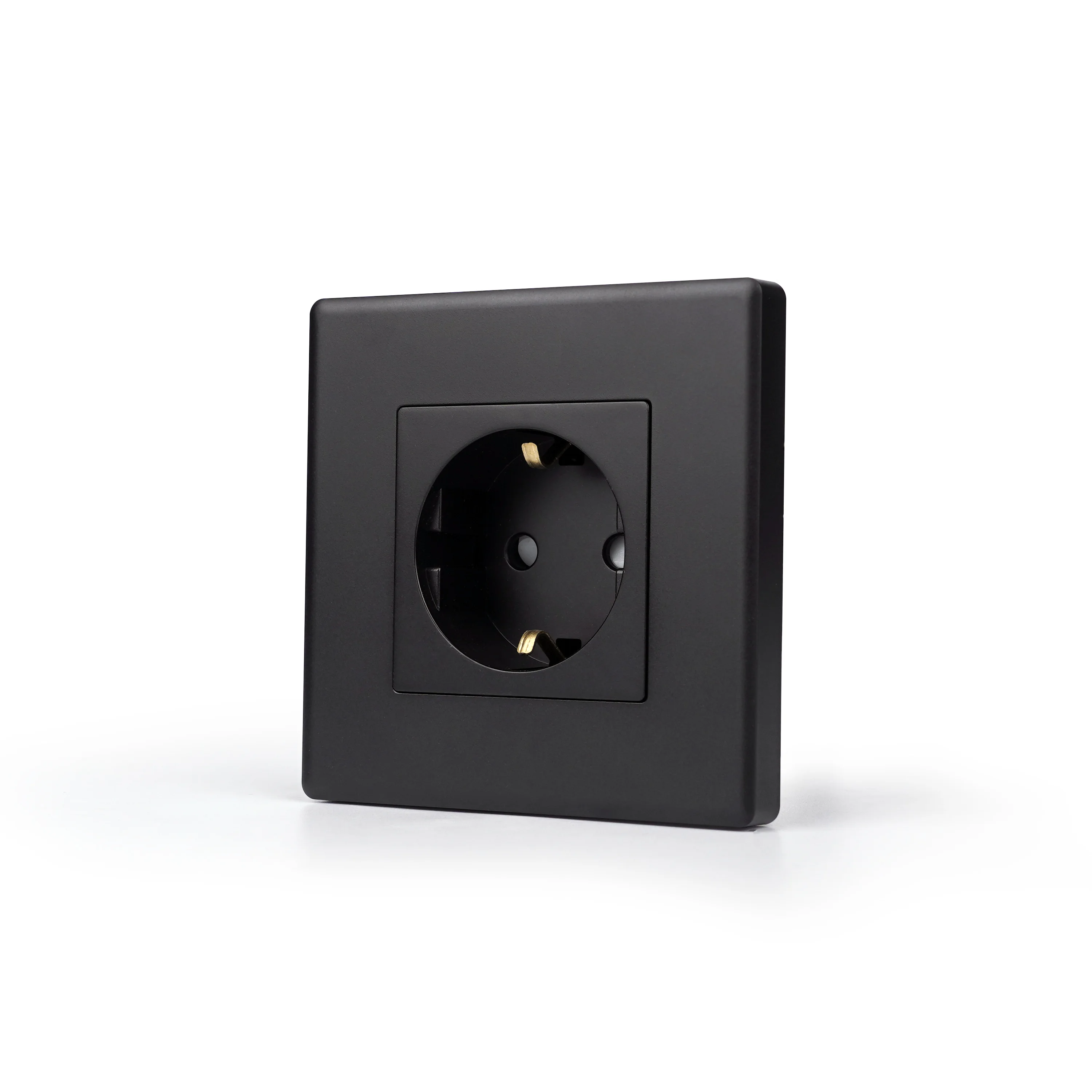 Wall Touch Switch Socket DIY PC Panel European Standard Plastic With Metal Frame For Switch