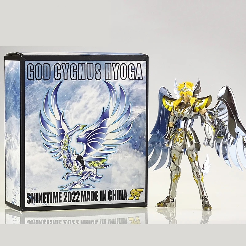 

ST model Saint Seiya Myth Cloth EX SOG God Shiratori Hyoga Cygnus Metal Armor Zodiac Knight Action Figure Model Figure in stock