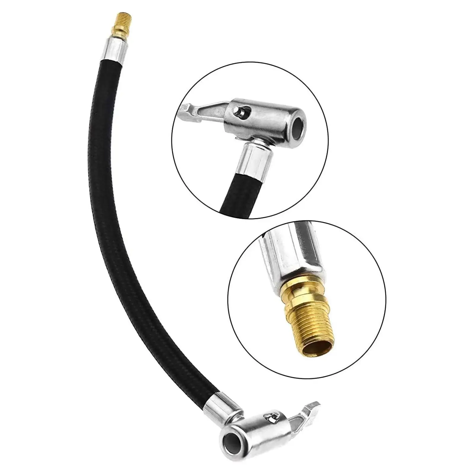 Powstation 10 Cm Car Tyre Inflator Hose Deflated Tyre Tube Hose Air Hand Tube Adapter Pump Pump Air Extension