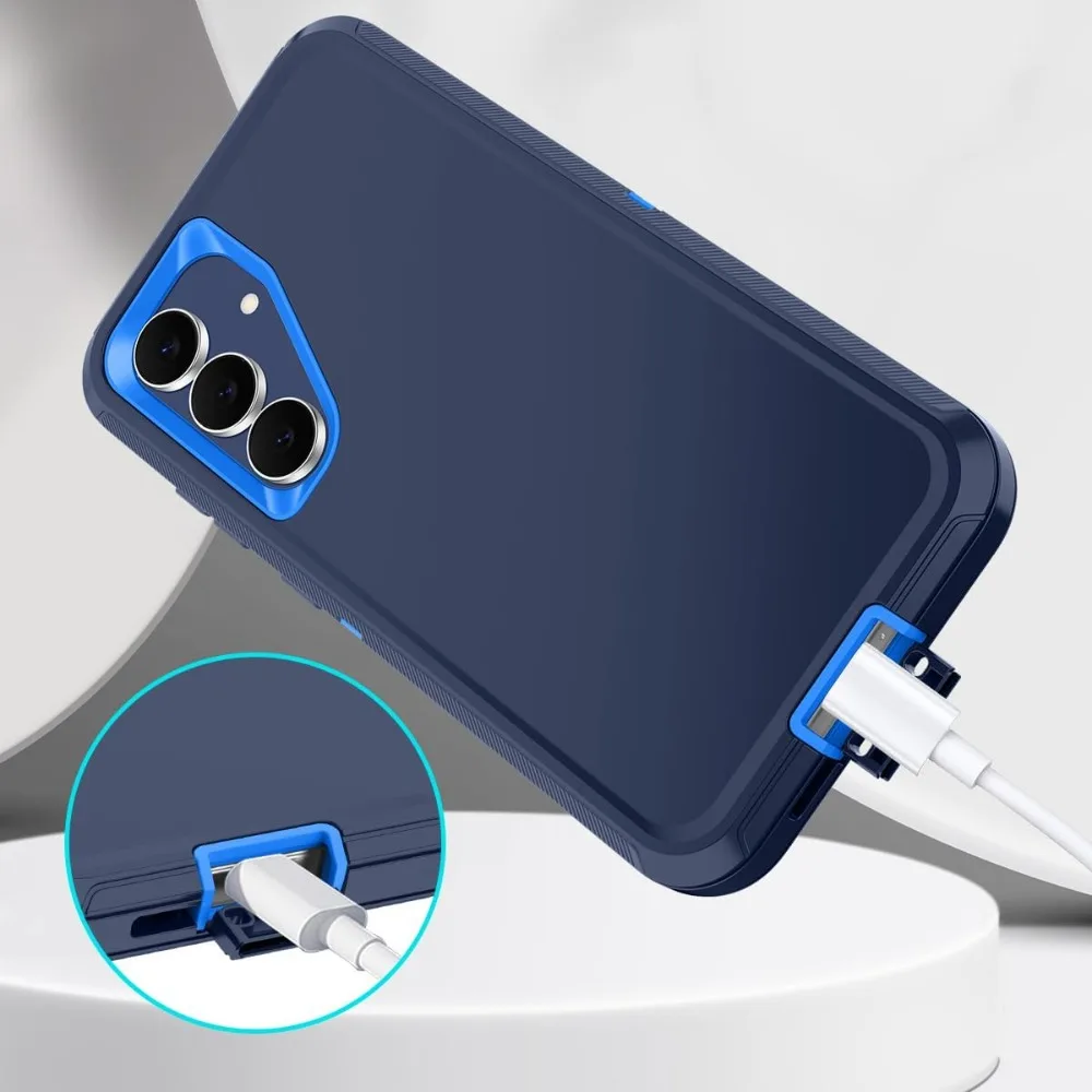 Heavy Duty 3-Layer Armor Protection Phone Case with Matte Impact Resistance