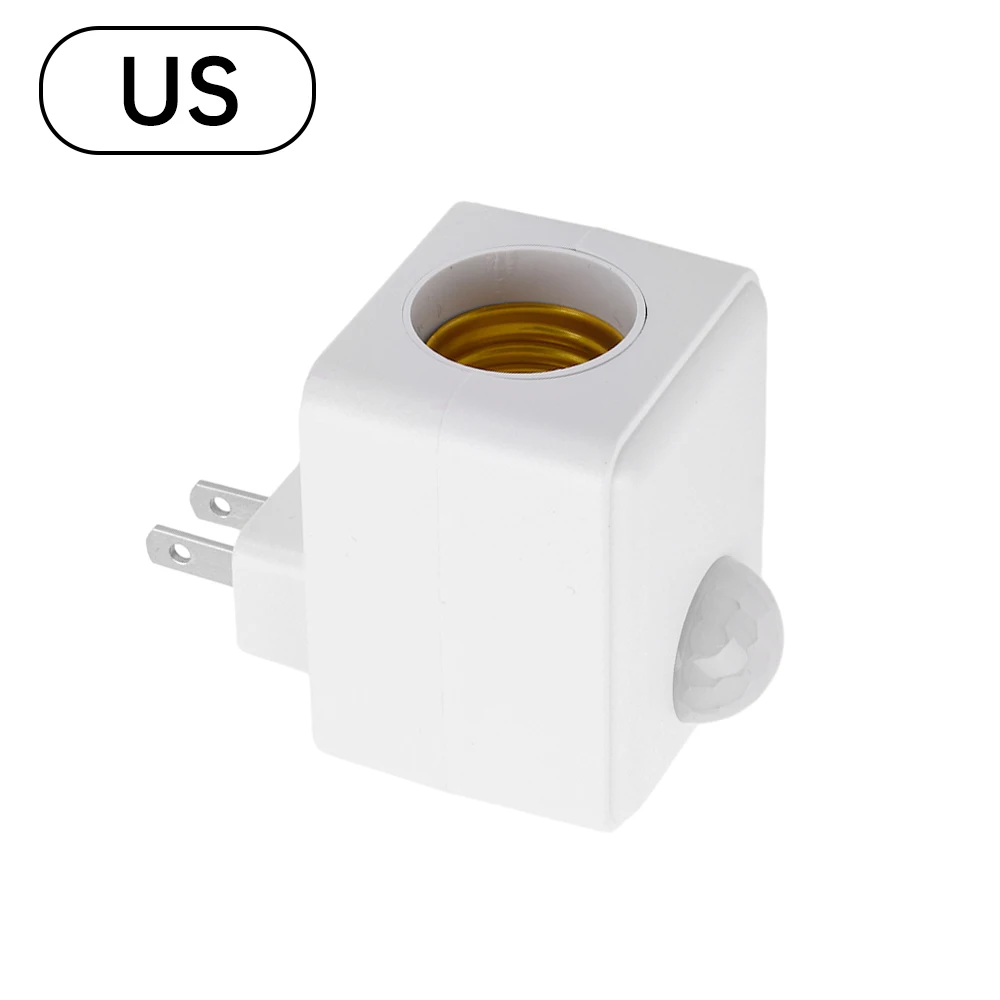 E27 Lamp Base Infrared EU/US Plug 2-color Dimmering Lamp Socket Converter On/Off Book light Adapter Plug Switch Lamp Base Socket Converter Lamp Socket Adapter