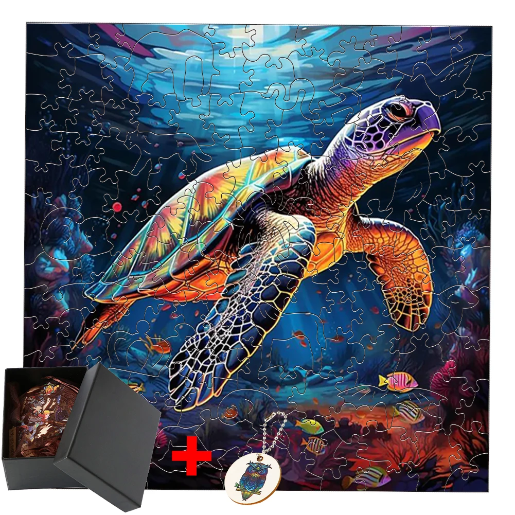 

Turtle Brain Trainer 3d Puzzle Animals Wood Family Interactive Games For Children Toys Intelligence Cube Brain Tteaser Christmas