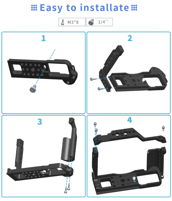 Gabbia Per Fotocamera Fujifilm X-T10, X-T20, X-T30 - In Alluminio, Con Attacchi Arca-Swiss E Freddi - Foto 2