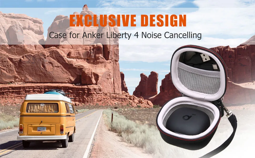 Earbuds Case for Soundcore Liberty 4 Noise Cancelling Earbuds Storage Carrying Bag Accessories for Earbuds