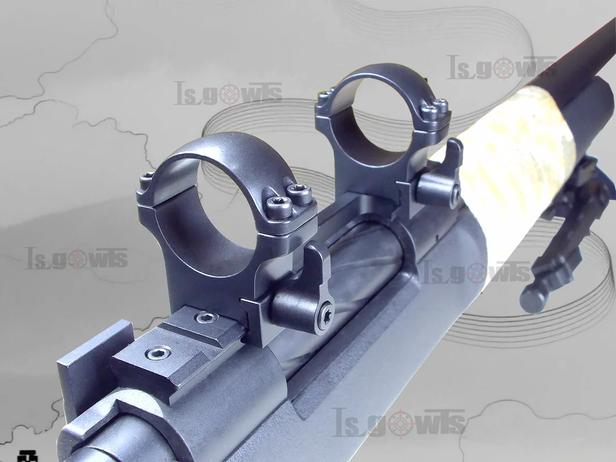 Rifle Scope Mount Ring Rifle Scope Mount Scope Riser Mount Scope Mount Adapter 2Pcs /Set Steel 30mm Rings Quick Release Low Profile For 20mm Rail Hunting Scopes