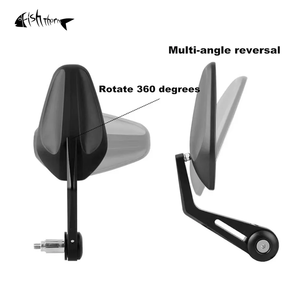 トライアンフ　ストリートトリプル675 バーエンドミラー 2個セット オートバイ用ハンドルバーエンドミラー、左側、トライアンフストリート