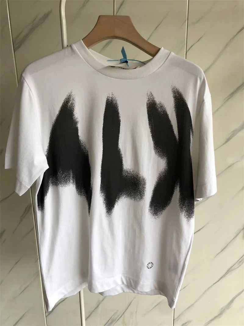 

New White 1017 ALYX 9SM Phantom Logo Tee Men Women Printed Graphic Alyx T shirt Crewneck Tops Short Sleeve Goth